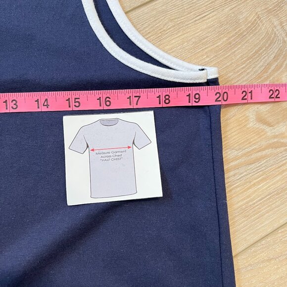 😎🌞Jessica Dress - Navy Blue Sleeveless with White Beach Print | Vacation Ready - Picture 12 of 12